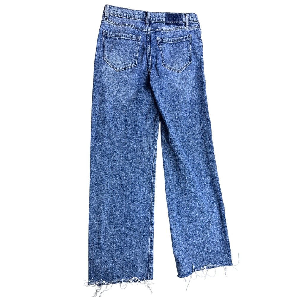 Kensie The Delilah Jeans Women's 4 27 Low Rise Boyfriend Straight Raw Hem - Picture 2 of 3